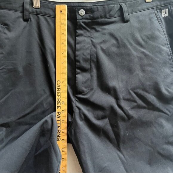 Footjoy woven golf black shorts Sz 42 - Picture 10 of 12